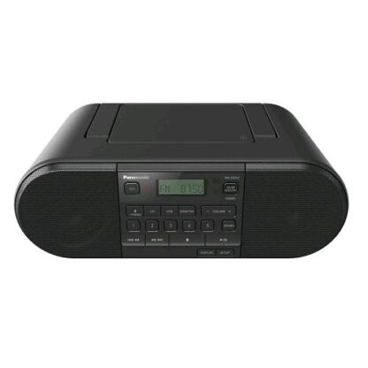 PANASONIC RADIO PORTATILE DAB+ BLUETOOTH LETTORE CD DESIGN VINTAGE 20W USB, TELECOMANDO NERO