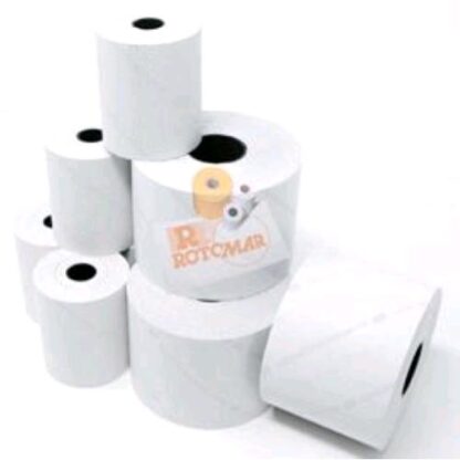 ROTOMAR ROTOLI IN CARTA TERMICA PER CALCOLATRICI E STAMPANTI LARGHEZZA 60mm DIAMETRO 44mm 25MT ANIMA 12mm BIANCO CONF 10 Pz.