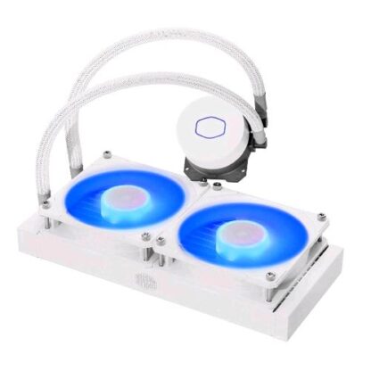COOLER MASTER MASTERLIQUID ML240L DISSIPATORE A LIQUIDO V2 RGB PER CPU INTEL 1151/1200/2066 AMD AM4/AM3 COLORE BIANCO