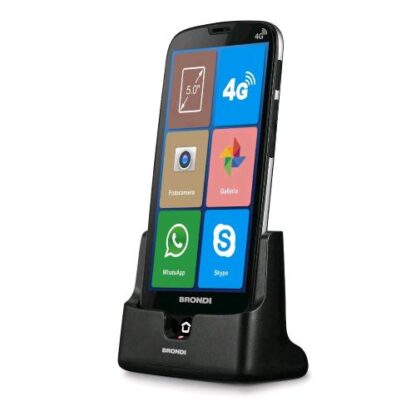 BRONDI AMICO SMARTPHONE XS DUAL SIM 5" EASY SMARTPHONE TASTIERINO NUMERICO PARLANTE 4G LTE ITALIA BLACK