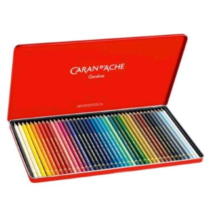 CARAN D'ACHE PABLO PASTELLI IN SCATOLA DI METALLO COLORI ASSORTITI CONF 40 Pz.