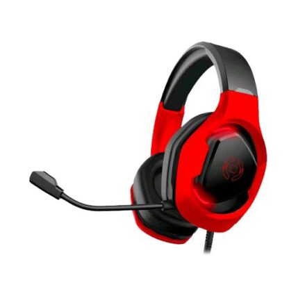 CELLY CYBERBEAT CUFFIE GAMING RGB 3.5MM E USB COLORE NERO ROSSO