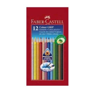 FABER CASTELL COLOR GRIP PASTELLI ACQUERELLABILI COLORI ASSORTITI CONF 12 PZ.