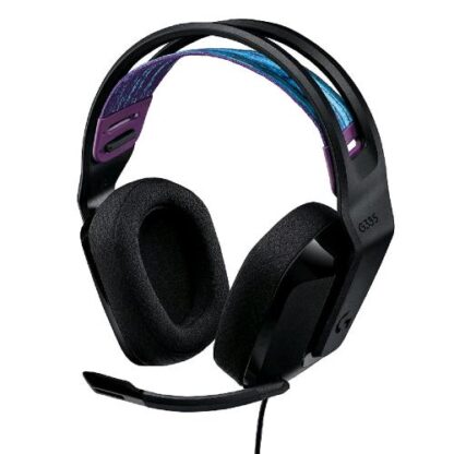 LOGITECH G335 CUFFIA GAMING CON MICROFONO CABLATA JACK 3.5 MM COLORE NERO