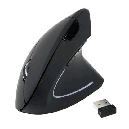 EQUIP 245110 MOUSE VERTICALE WIRELESS OTTICO 1.600 DPI ERGONOMICO COLORE NERO