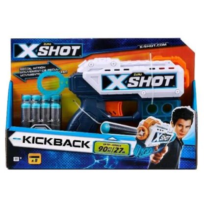 ZURU X SHOT EXCEL KICKBACK 8 DARDI INCLUSI