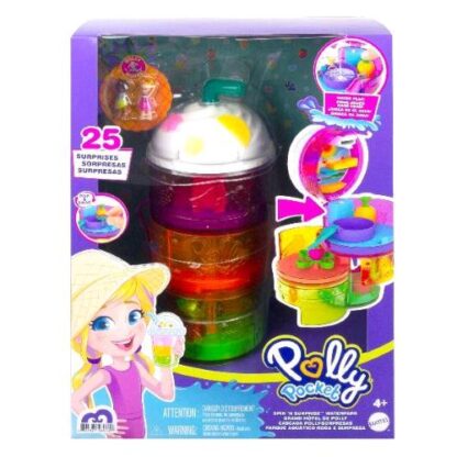 MATTEL POLLY POCKET BORSETTA TWIST GELATO A 3 PIANI CON ACCESSORI ASSORTITO