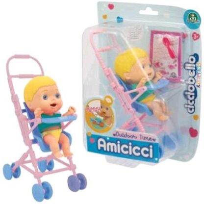 GIOCHI PREZIOSI CICCIOBELLO AMICICCI PASSEGGINO CON PERSONAGGIO