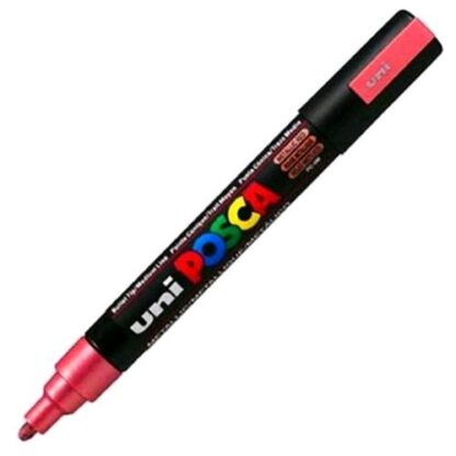OSAMA UNI POSCA MARCATORE A TEMPERA PUNTA MEDIA 1.8/2.5 mm ROSSO METAL CONF 6 Pz.
