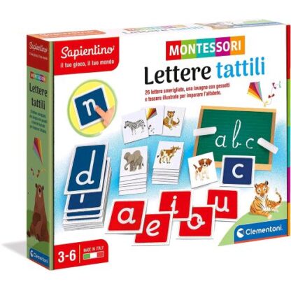 CLEMENTONI SAPIENTINO MONTESSORI LETTERE TATTILI GIOCO EDUCATIVO