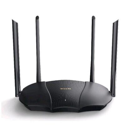 TENDA TX9 PRO ROUTER WIRELESS WI-FI 6 AX3000 DUAL BAND GIGABIT 5GHZ 2.4GHZ 4 ANTENE ESTERNE 6DBI NERO