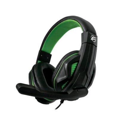 FENNER CUFFIE CON MICROFONO GAMING SOUNDGAME PC/CONSOLE 1 X JACK 3.5 MM NERO VERDE