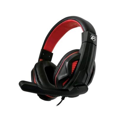FENNER CUFFIE CON MICROFONO GAMING SOUNDGAME PC/CONSOLE 1 X JACK 3.5 MM NERO ROSSO