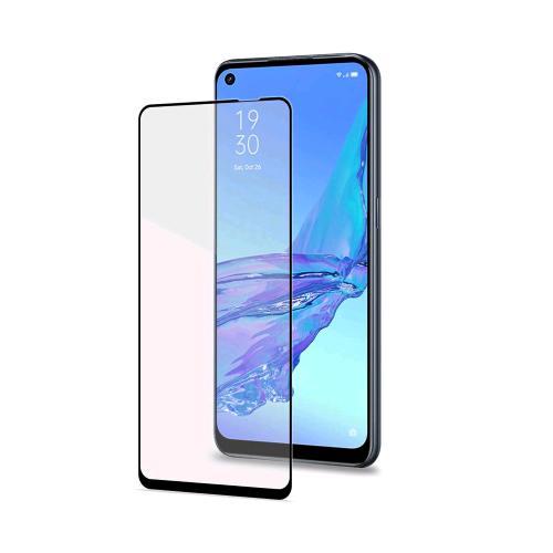 CELLY OPPO A53/A53S PROTEGGI SCHERMO IN VETRO TEMPERATO 9H TRASPARENTE NERO