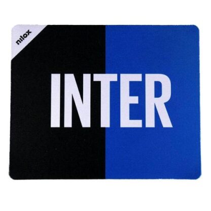 NILOX MOUSE PAD INTER CON SUPERFICIE ANTISTATICA E ANTISCIVOLO ADATTO PER MOUSE OTTICI E LASER, DIMENSIONI 21X25,5X0,5 CM NERO BLU
