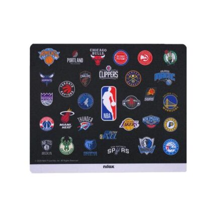 NILOX NBA TAPPERINO MOUSE 21 X 25,5 X 0,5 SUPERFICIE ANTISTATICA E ANTISCIVOLO ADATTO PER MOUSE OTTICI E LASER FANTASIA NBA