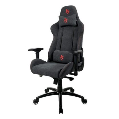 AROZZI VERONA SIGNATURE SEDIA GAMING IMBOTTITA TAPPEZZATA BRACCIOLI REGOLABILI LOGO GRIGIO ROSSO