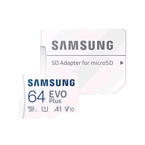 SAMSUNG EVO PLUS MICRO SDXC 64GB CLASSE 10 U3 A2 UHS-I WHITE