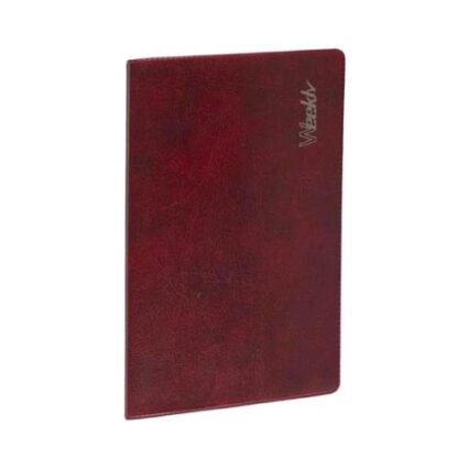 IN TEMPO WEEKLY AGENDA MENSILE 9X15 CM A LIBRETTO CON RUBRICA BORDEAUX