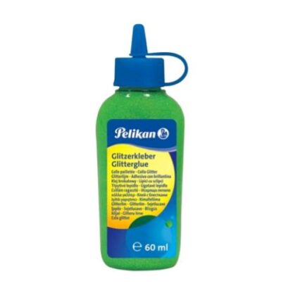 PELIKAN COLLA GLITTER FLACONE DA 60 ML VERDE CHIARO CONF 6 Pz.