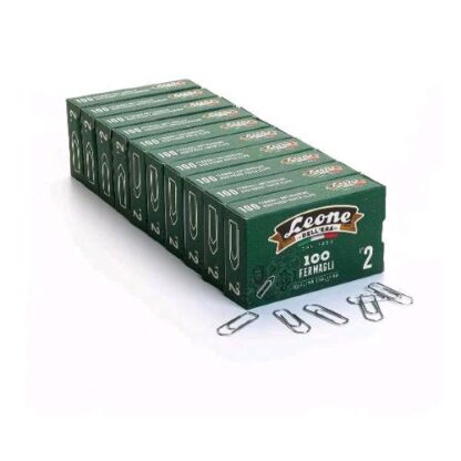 LEONE DELL'ERA FERMAGLI ZINCATI N2 CONF 10 X 100 Pz.