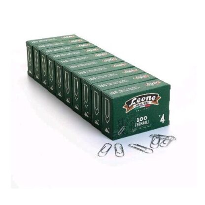 LEONE DELL'ERA FERMAGLI ZINCATI N4 CONF 10 X 100 Pz.