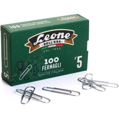 LEONE DELL'ERA FERMAGLI ZINCATI N5 CONF 10 X 100 Pz.