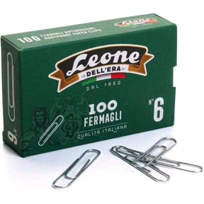 LEONE DELL'ERA FERMAGLI ZINCATI N6 CONF 10 X 100 Pz.