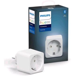 PHILIPS HUE SMART PLUG PRESA INTELLIGENTE, CONTROLLO TRAMITE BLUETOOTH, COMPATIBILE CON ALEXA, GOOGLE HOME E APPLE HOMEKIT, BIANCO