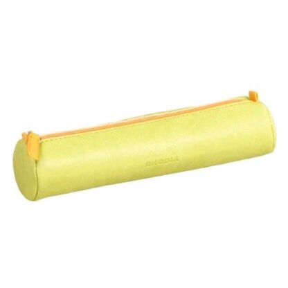 RHODIA ASTUCCIO ROTONDO IN SIMILPELLE 21,5X5 CM CON ZIP VERDE ANICE