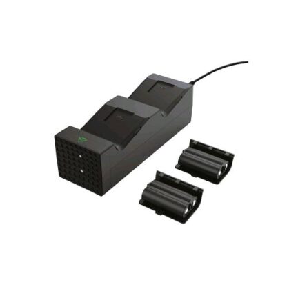 TRUST GXT250 DUO CHARGE XBOX SERIE X/S BASE DI RICARICA PER 2 CONTROLLER CON BATTERIA RICARICABILI USB TIPO C NERO