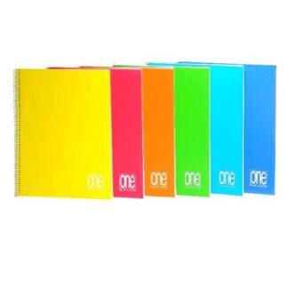 BLASETTI ONE COLOR QUADERNO A4+ 80 GR A SPIRALE NON FORATO 80 FOGLI A RIGHE 1R COLORI ASSORTITI CONF 6 Pz.