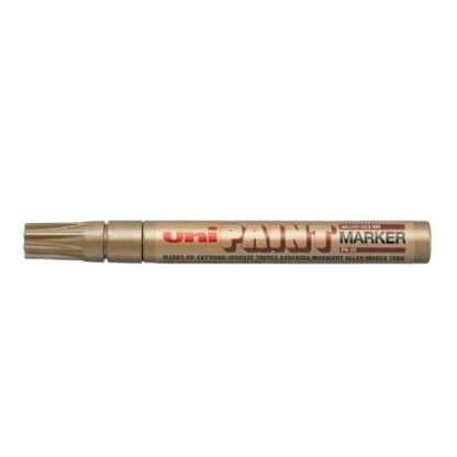 OSAMA PAINT MARCATORE PERMANENTE A BASE D'OLIO PUNTA TONDA 2.2/2.8 mm ORO CONF 12 Pz.