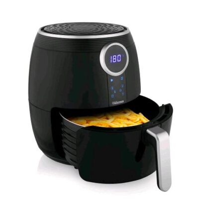 TRISTAR FR-6956 DIGITAL CRISPY FRYER FRIGGITRICE AD ARIA DISPLAY DIGITALE 4.5 LITRI 1500 W 8 PROGRAMMI DI COTTURA NERO SILVER