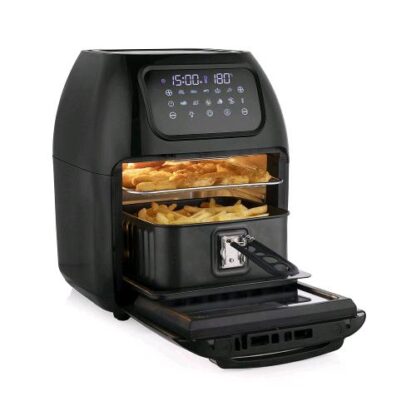 TRISTAR FR-6964 MULTI CRISPY FRY FORNO E FRIGGITRICE AD ARIA 10 L 1800W 10 PROGRAMMI DI COTTURA DISPLAY DIGITALE NERO