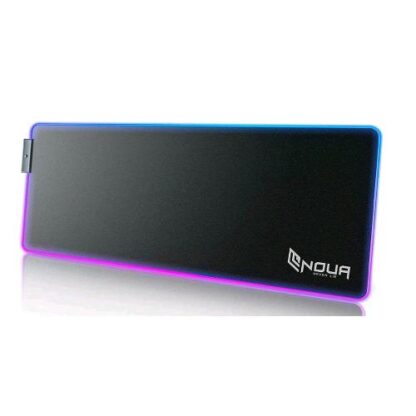 NOUA MATRIX 800 TAPPETINO MOUSE GAMING RGB RAINBOW XXL 14 EFFETTI LUCE BASE IN GOMMA ANTISCIVOLO BLACK