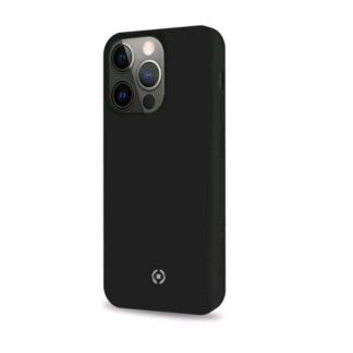 CELLY APPLE iPHONE 13 PRO MAX CROMO COVER IN TPU CON RIVESTIMENTO IN SILICONE E FINITURA SOFT TOUCH NERO
