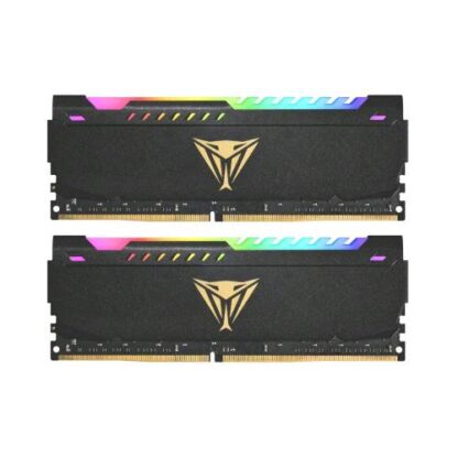 PATRIOT VIPER STEEL RGB BLACK KIT MEMOROIA RAM 32GB TOTALI 2x16GB 3.200Mhz TIPOLOGIA DDR4 TECNOLOGIA DIMM BLACK