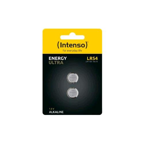 INTENSO ENERGY ULTRA BATTERIE A BOTTONE ALKALINE LR 54 1.5V CONF 2 Pz