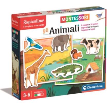 CLEMENTONI SAPIENTINO MONTESSORI GLI ANIMALI