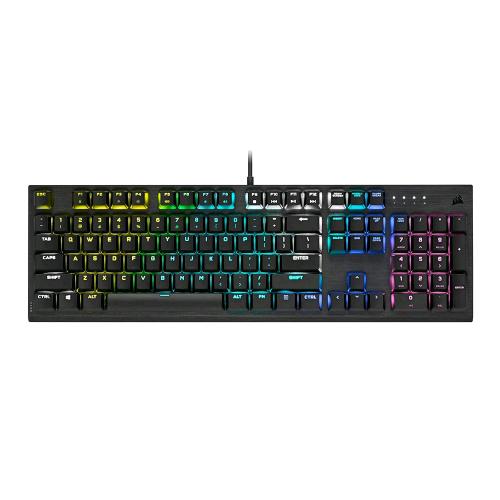 CORSAIR K60 PRO TASTIERA GAMING RGB MECCANICA SWITCH CHERRY MX LOW PROFILE SPEED USB LAYOUT ITALIA BLACK
