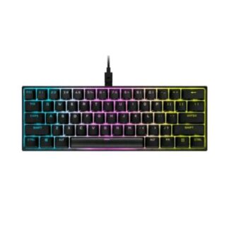 CORSAIR K65 MINI TASTIERA GAMING RGB MECCANICA MX CHERRY RED USB LAYOUT INGLESE BLACK