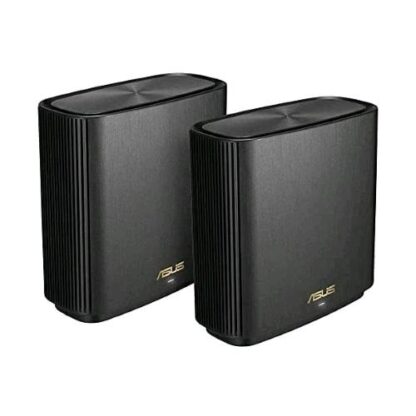 ASUS ZENWIFI XT8 ROUTER WIRELESS 2 PEZZI SISTEMA MESH WIFI 6 TRI-BAND AX6600 GIGABIT ETHERNET CONTROLLO PARENTALE BLACK