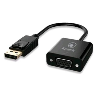 ATLANTIS A04-DP_VGA CAVO ADATTATORE DISPLAY PORT DP A VGA 15 PIN 20 CM NERO