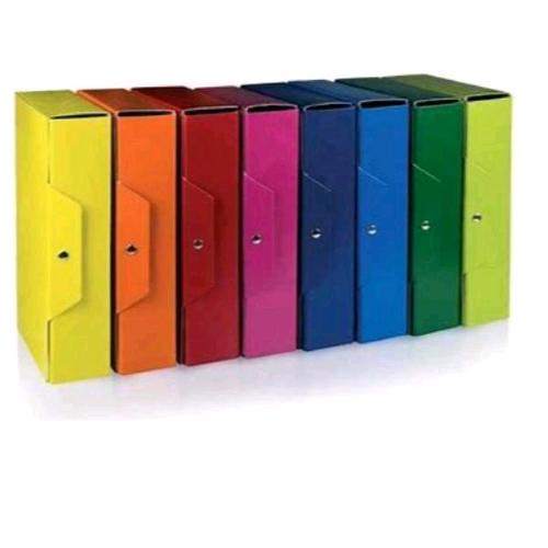 BREFIOCART SCATOLE PORTA PROGETTI IN PRESSOPAN 350X250X150 mm CON BOTTONE VERDE CONF 5 Pz.