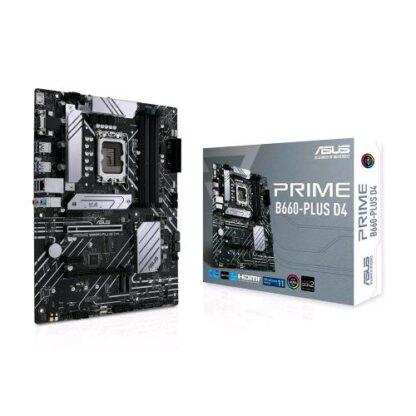 ASUS PRIME B660-PLUS D4 SCHEDA MADRE INTEL B660 LGA 1700 ATX LGA 1700 DDR4-SDRAM PCI 4.0 LAN RREALTEK 2.5GB REALTEK 7.1 SURROUND 3xM.2 4xSATA 6GB/S 2xUSB 3.2 ARMOURY CRATE