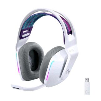 LOGITECH G733 LIGHTSPEED CUFFIA WIRELESS CON MICROFONO GAMING ILLUMINAZIONE FRONTALE LIGHTSYNC RGB WHITE