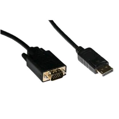 NILOX CAVO DA DISPLAYPORT MASCHIO A VGA MASCHIO 1.80 MT BLACK