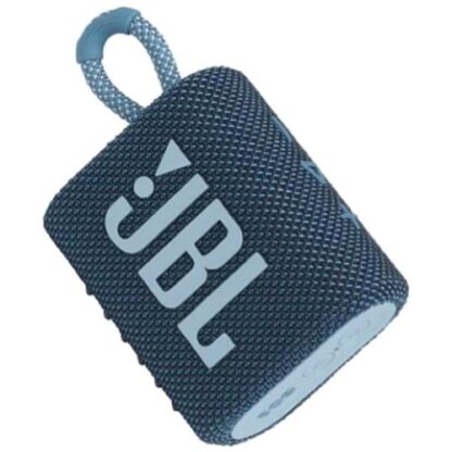 JBL GO 3 SPEAKER BLUETOOTH PORTATILE CASSA ALTOPARLANTE WIRELESS CON DESIGN COMPATTO RESISTENTE AD ACQUA E POLVERE IPX67 FINO A 5h DI AUTONOMIA USB BLU