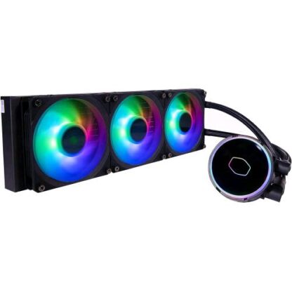 COOLER MASTER MASTERLIQUID PL360 FLUX - SISTEMA DI RAFFREDDAMENTO A LIQUIDO AIO PER CPU 3 VENTOLE 120 MM RADIATORE 360 MM CONTROLLER RGB INDIRIZZABILE GEN2 - SUPPORTA AMD E INTEL